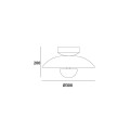 Nowoczesna lampa plafon Sydney C01048WH AG