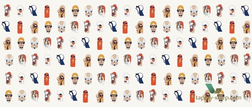 Fototapeta Wall&Deco WDWW1802 WHO IS WHO Contemporary 2018