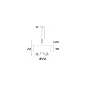 Lampa wisząca Abu Dhabi P05406WH Hampton