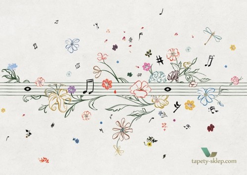 Tapeta Wall&Deco Musik metrik WDMM1402 Contemporary 14