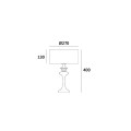 Lampa stołowa Chrom Abu Dhabi - T01413WH