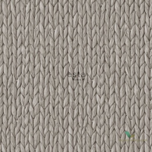 Tapeta warkocze wełny sweter cappuccino Esta 148701 Boho Chic