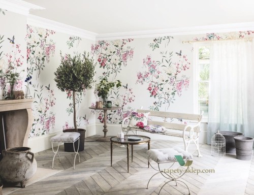 Mural kwiaty Magnolia & Blossom Sanderson 216305 Panel A Waterperry