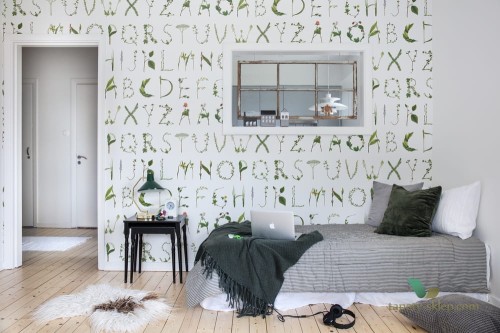 Fototapeta Rebel Walls R13195 Floral Alphabet