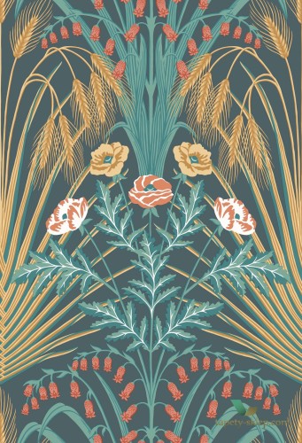 Tapeta w łąkowe kwiaty Cole&Son Bluebell 115/3010 Botanical Botanica