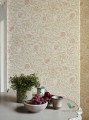 Tapeta kwiaty liście i owoce Sanderson 216396 Annandale Chiswick Grove