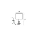 Kinkiet Chrom Abu Dhabi W01888WH