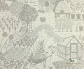 Tapeta Sanderson 216352 The Potting Room