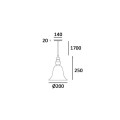 Lampa Paris P01789BK Cosmo Light