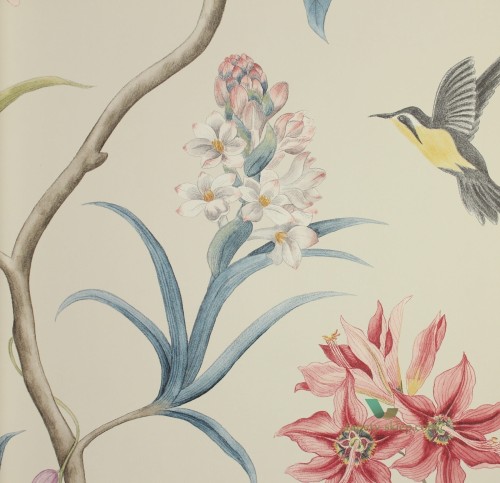 Tapeta ptaki i kwiaty 213387 Sanderson Voyage of Discovery
