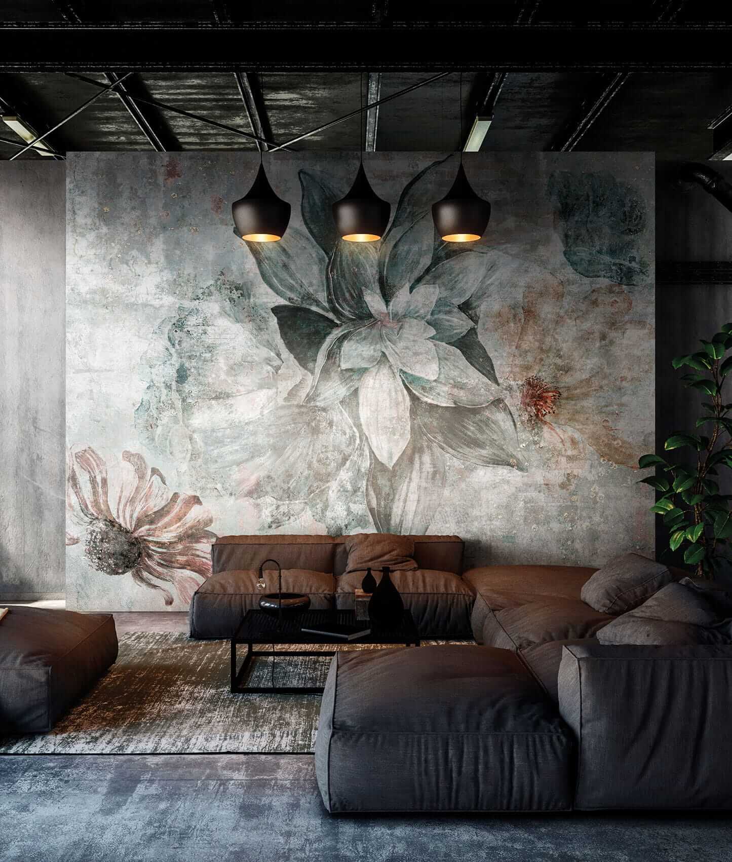 Fototapeta w kwiaty do salonu Tecnografica 66951-1 Avalon Modern Affresco