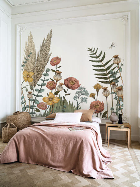 Mural do sypialni w polne kwiaty Casamance 74931222 ELCOSION Panoramas