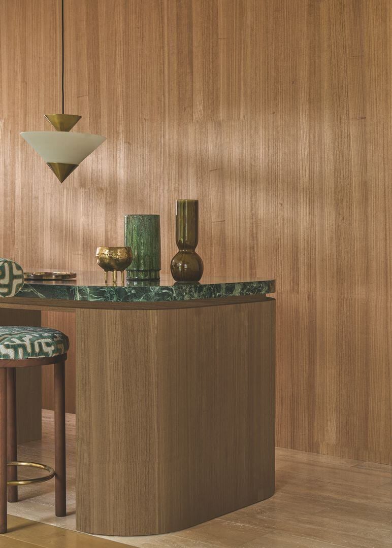 Drewo na ścianie - tapety drewniane naturalne - 71740814 Casamance