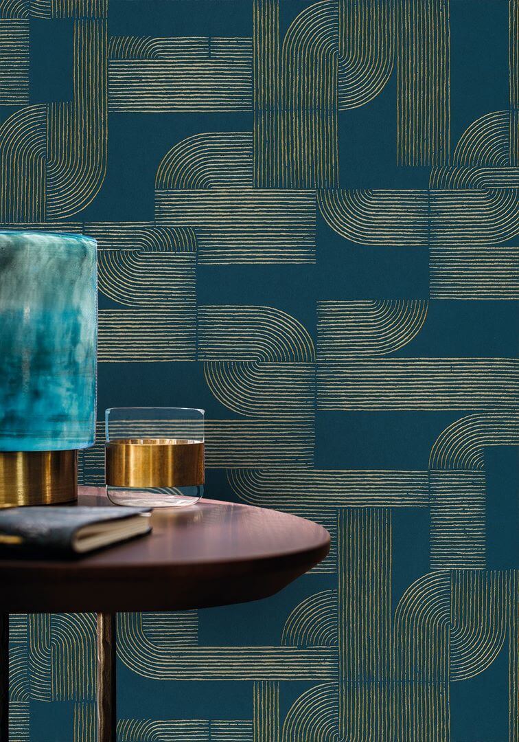 Tapeta linie glamour aranżacje A75701834. Casamance