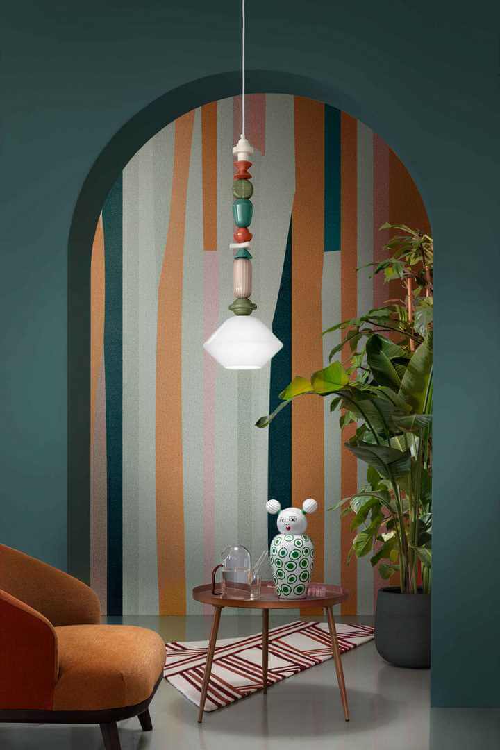 Lampa ceramiczna Ferroluce  Lariat Deco 