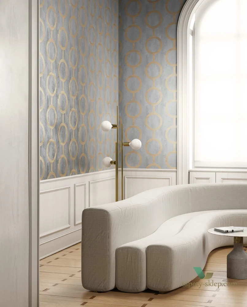 Tapety ścienne nowoczesne aranżacje - PRI202 Khroma salon