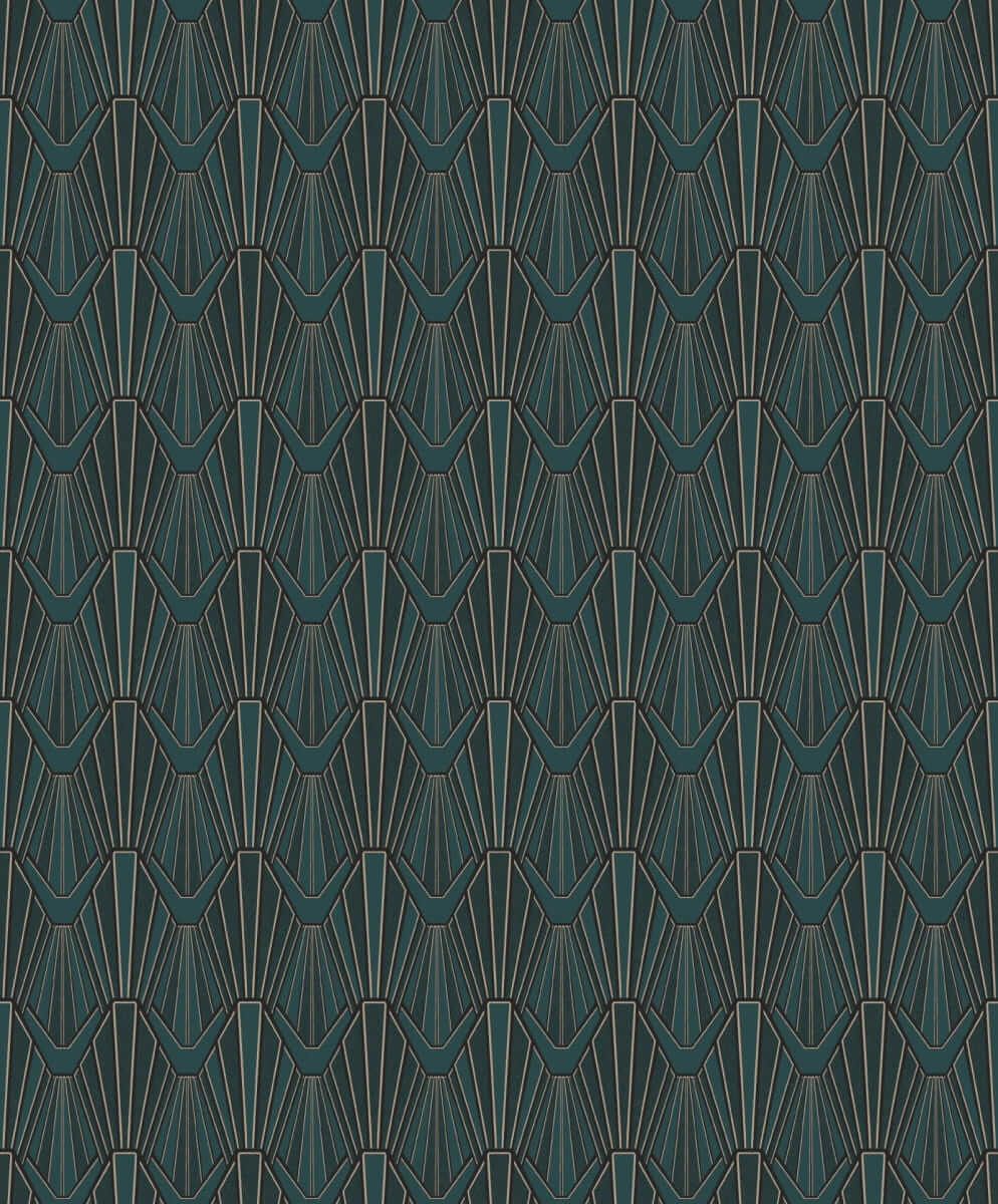 Tapeta w stylu art deco Khroma ONY002 Baccara Onyx