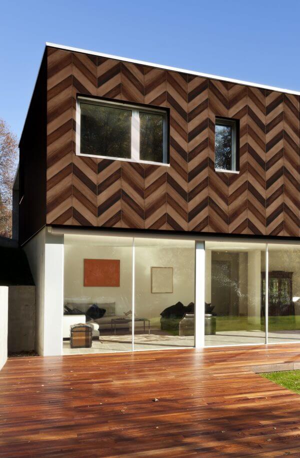 Tapeta na elewacje Chevron brązowa One Wall Design OUT-20.115-COLLESANO-WIZ