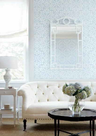 Tapeta z kratownicą w nowojorskim stylu Thibaut T1823 Allison Graphic Resource