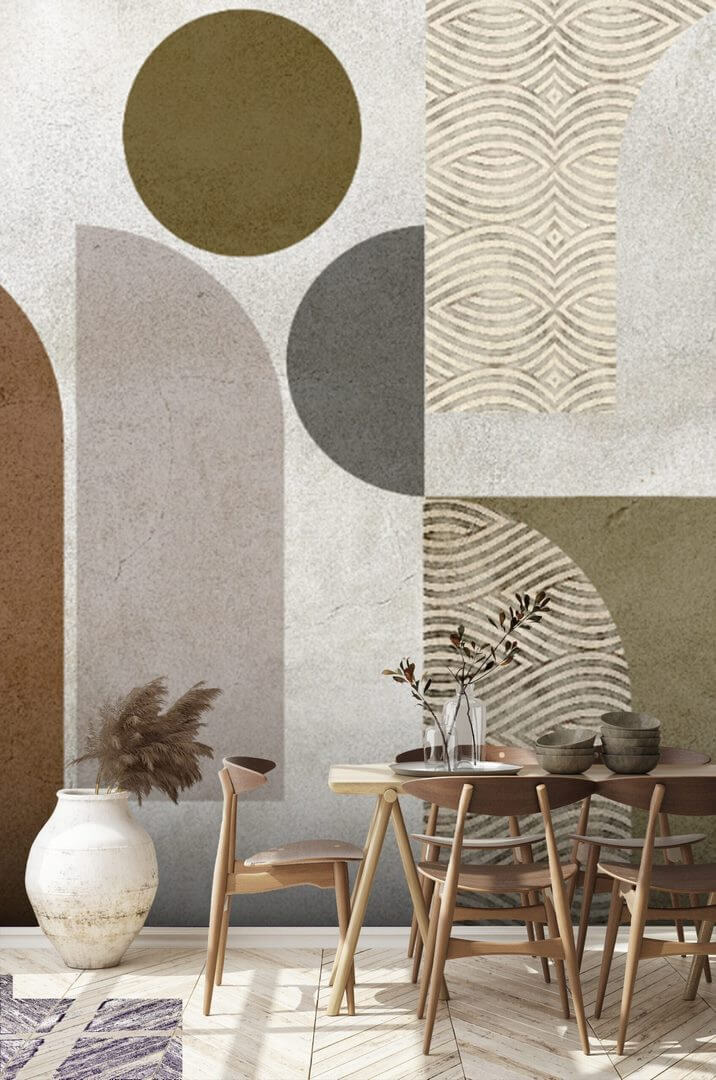 tapeta geometryczna abstrakcja do nowoczesnych wnętrz ARSOLIGAM-191105-1 onewalldesign