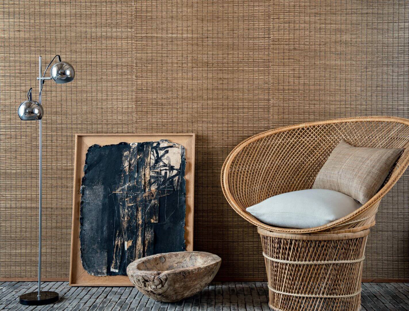 Tapeta Naturalna CMO Paris Papyrus Tresse Sable WRS 03 15 Papyrus Wallcovering