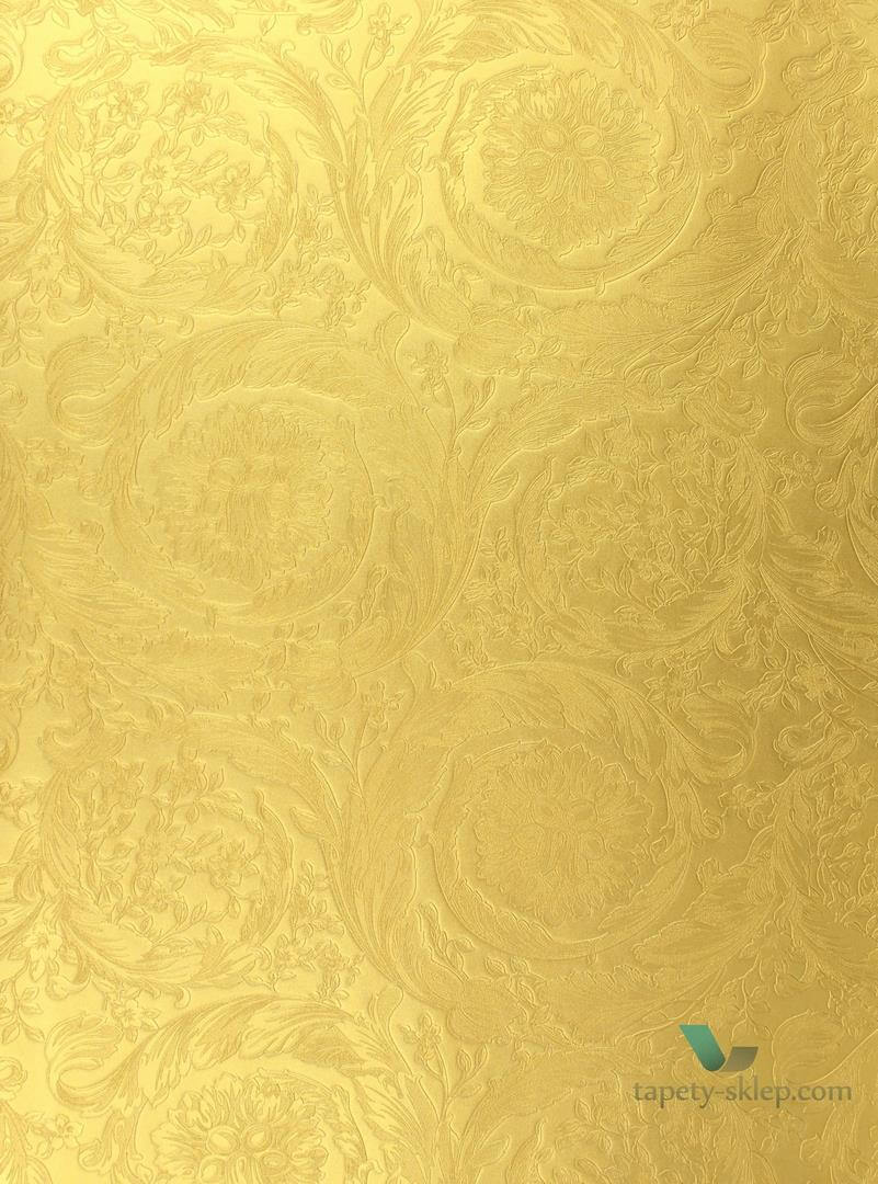 Złota tapeta w salonie 36692-3 Versace IV 