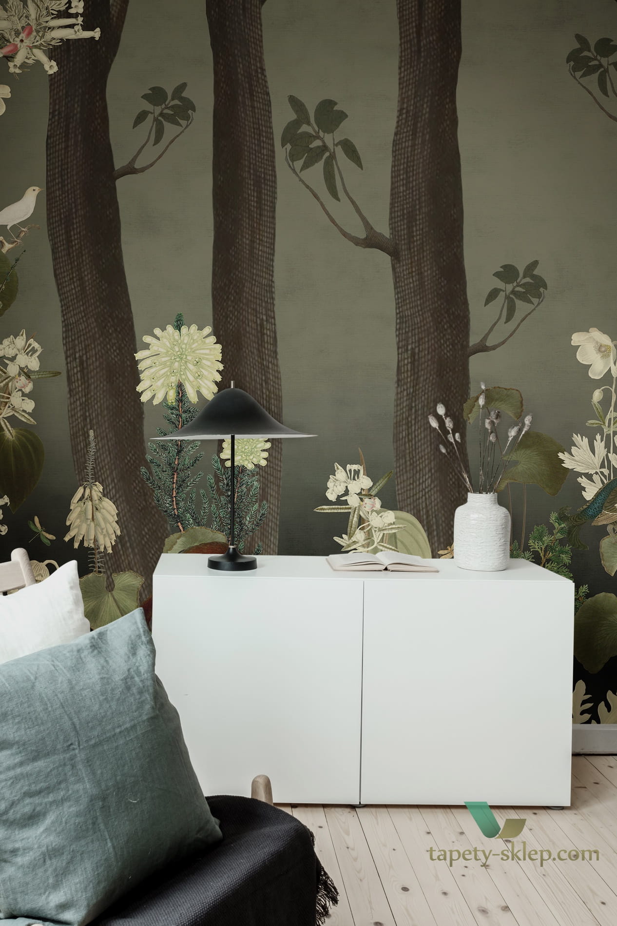 Tapeta Rebel Walls R17131 Rabbit Hole Moss Moss & Coral