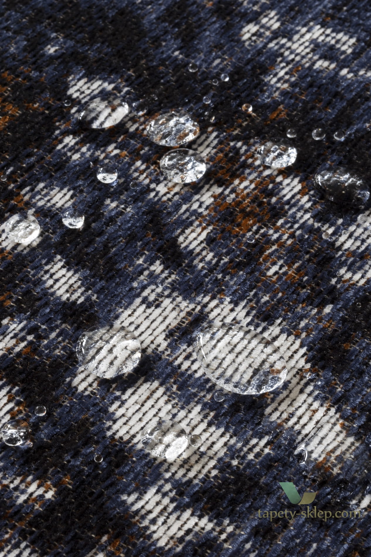 Dywan Flame Rusty Blue Carpet Decor Fargotex
