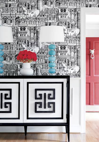 Tapeta Thibaut T35173 Palazzo Graphic Resource