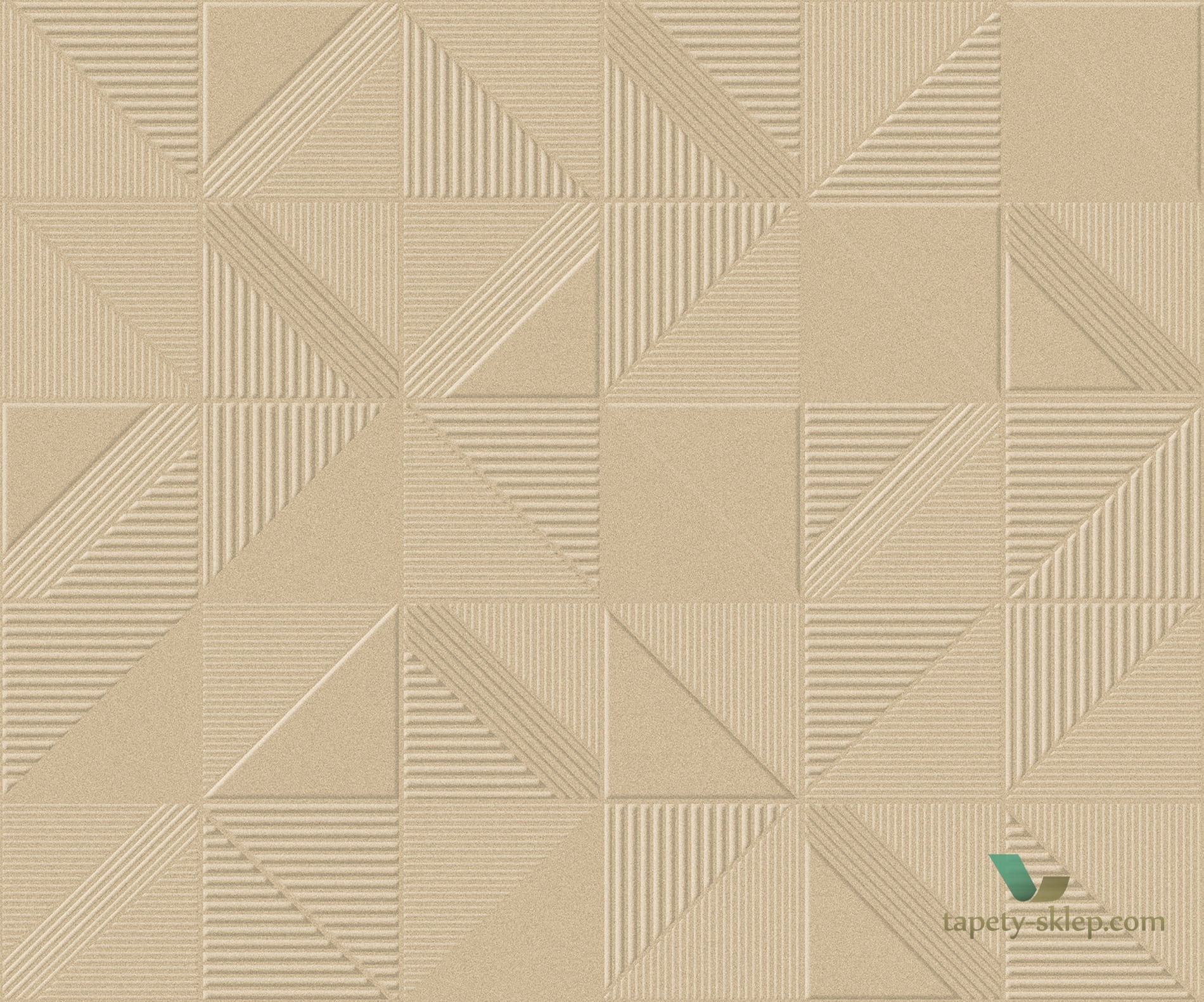 Tapeta tekstylna 3D geometryczna Arte Tetra 87014 Velveteen