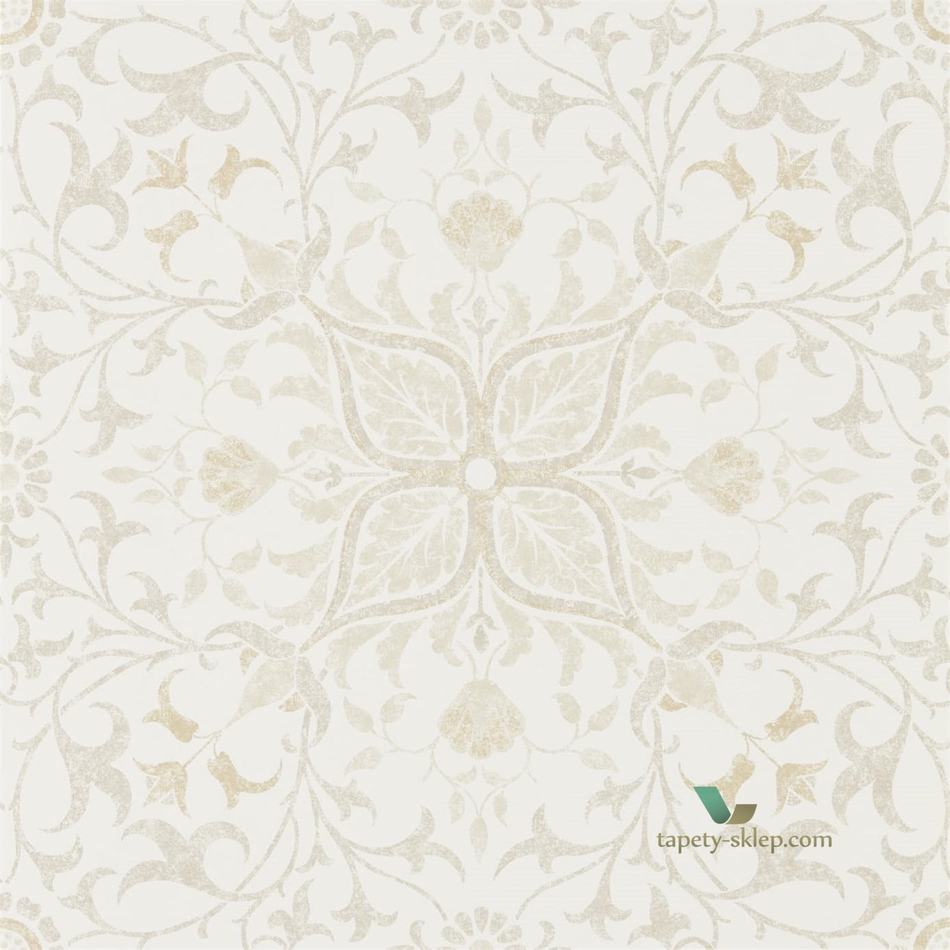 Tapeta Liście Morris & Co 216039 Net Ceiling Pure
