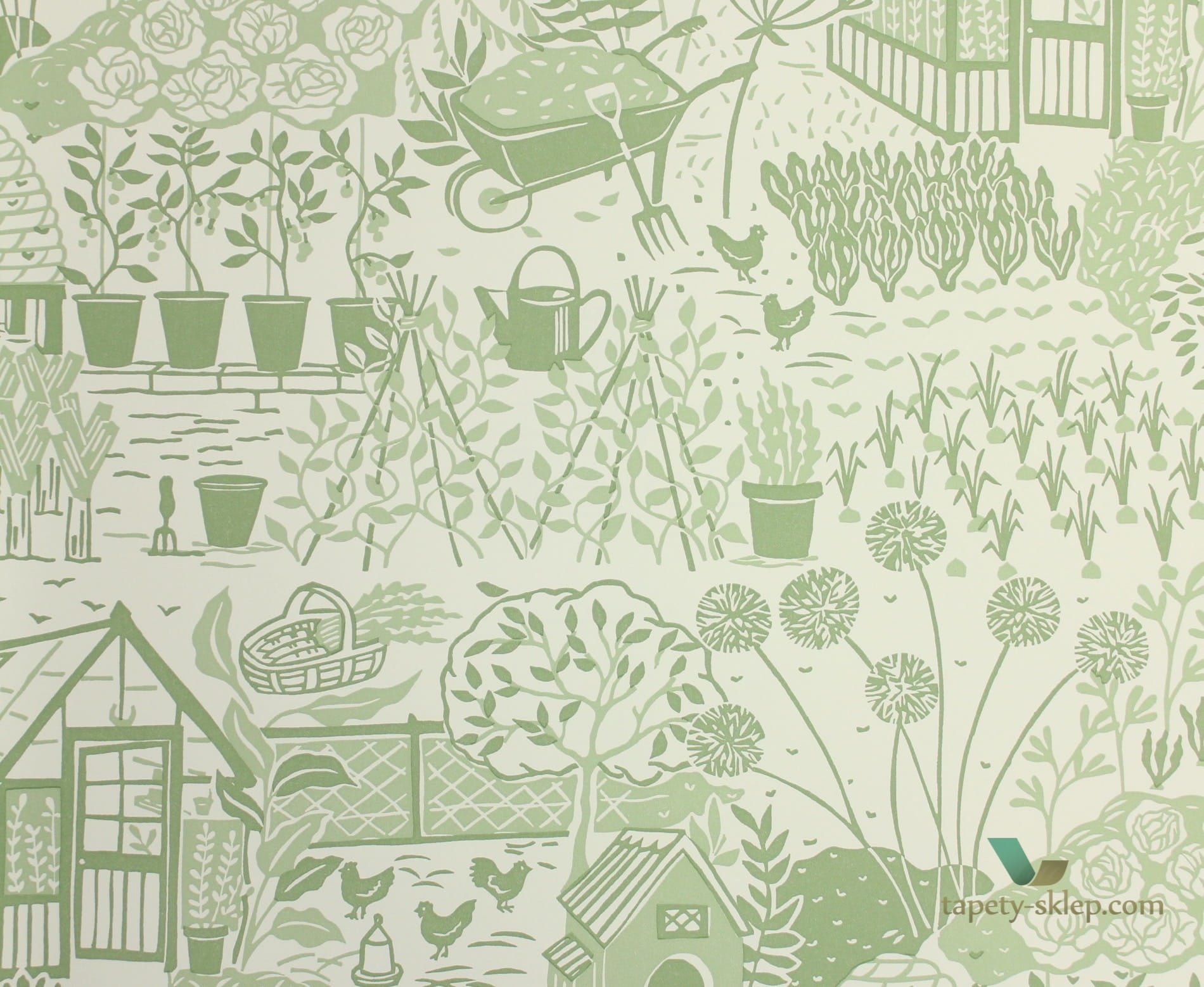 Tapeta Sanderson 216351 The Potting Room