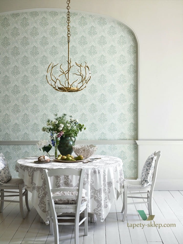 Tapeta rośliny i ptaki Sanderson 216397 Lerena Chiswick Grove