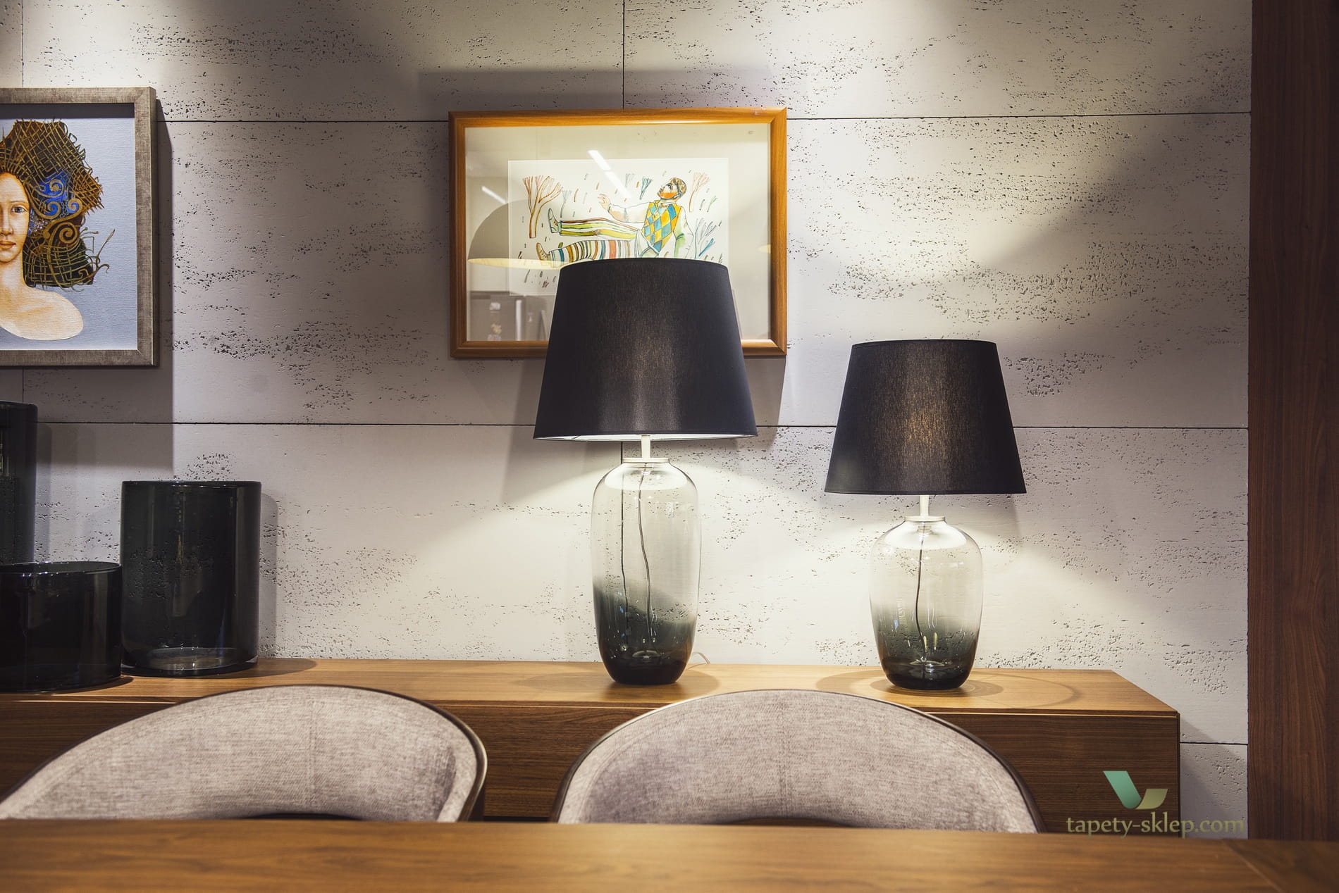 Lampa stołowa Maui L Blur Famlight