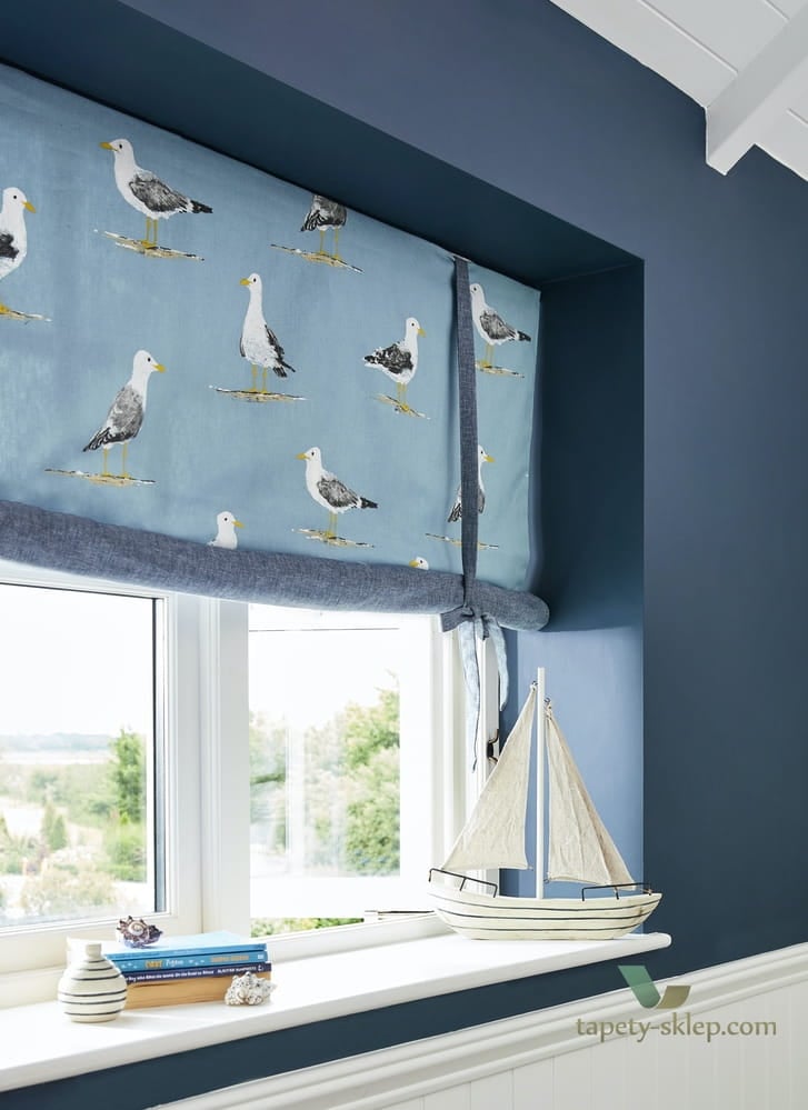 Tapeta mewy Sanderson 216562 Shore Birds Port Isaac