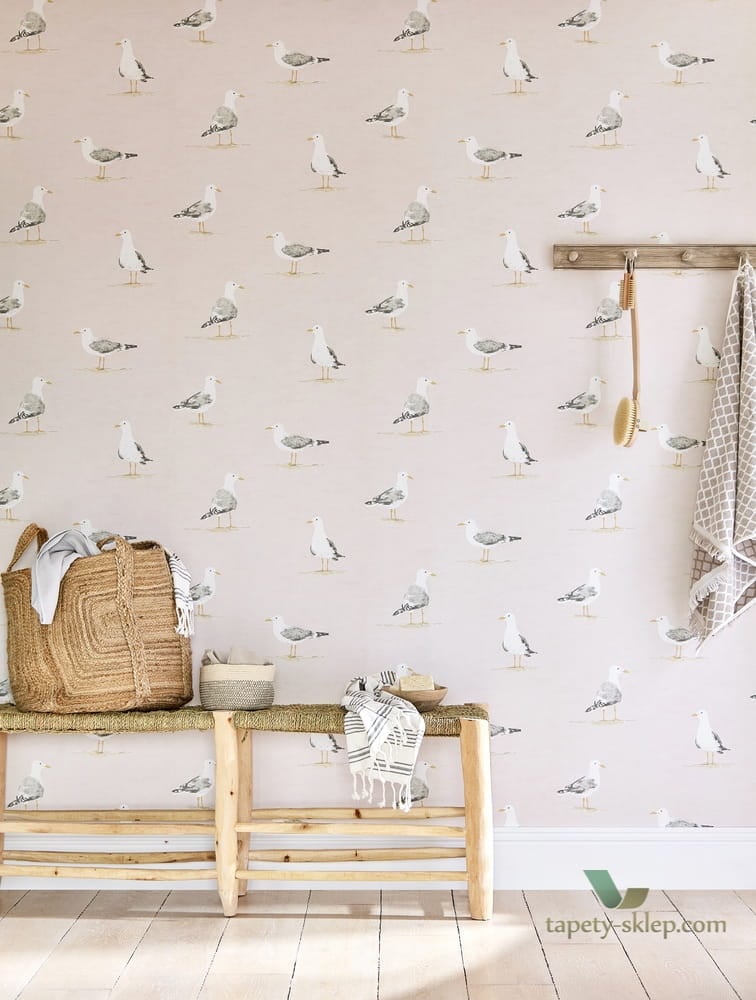 Tapeta mewy Sanderson 216563 Shore Birds Port Isaac