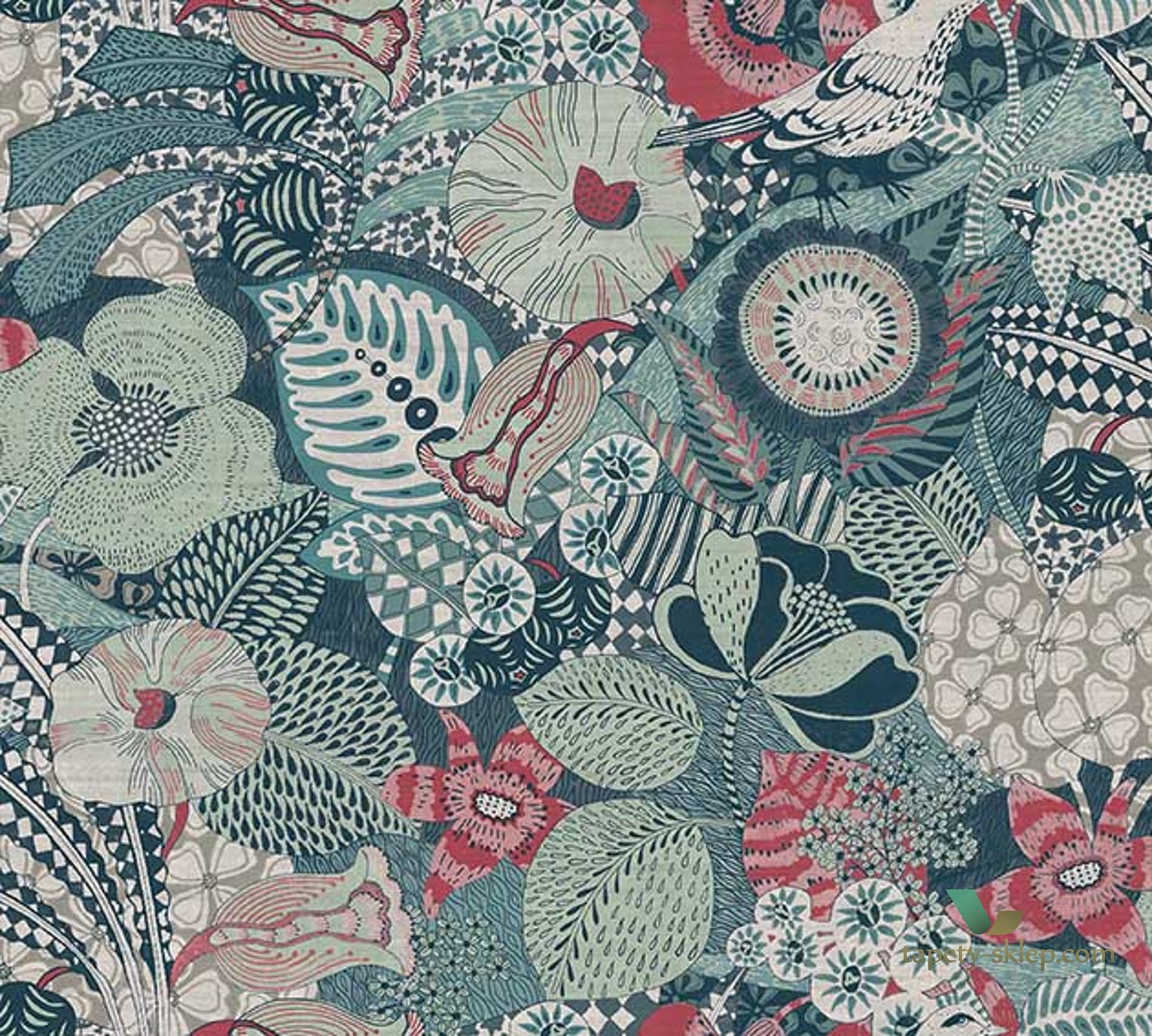 Tapeta kwiaty i ptaki Arte 13550 Euphoria Curiosa