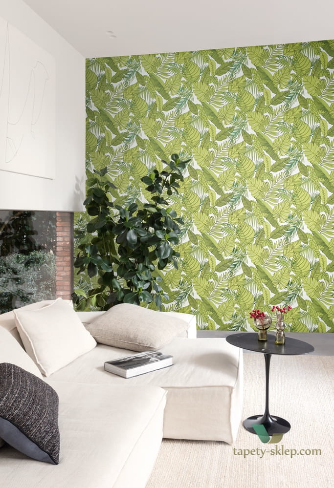 Tapeta tropikalne liście Khroma LAV107 Tropical La Vie en Rose