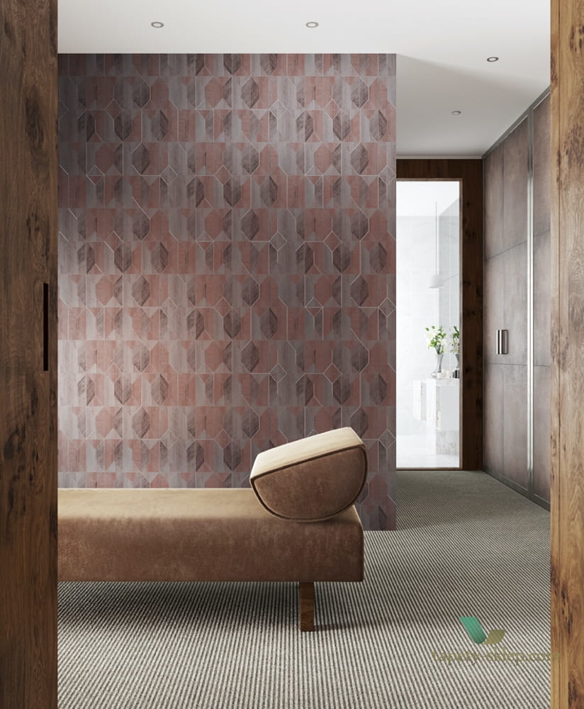 Tapeta geometryczna Khroma PRI005 Marquetry Prisma