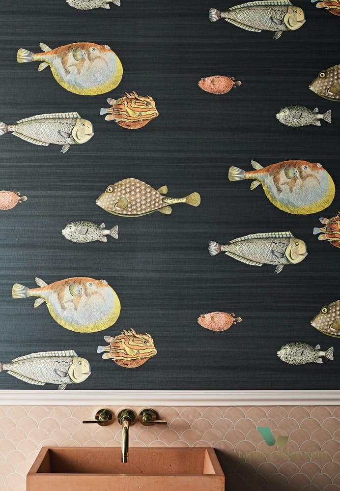 Tapeta Ryby Cole&Son Acquario 97/10048 Fornasetti Senza Tempo