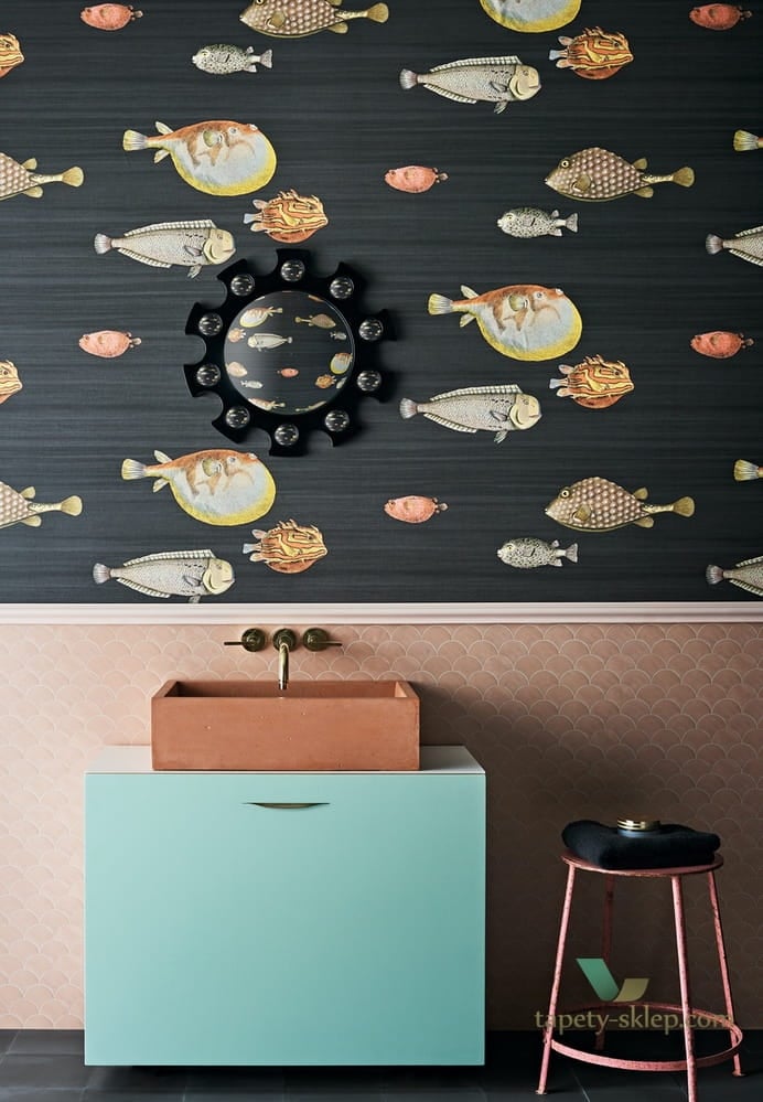Tapeta Ryby Cole&Son Acquario 97/10048 Fornasetti Senza Tempo