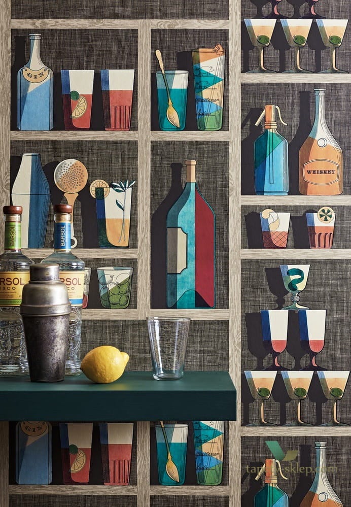 Tapeta Butelki Cole&Son Cocktails 114/23043 Fornasetti Senza Tempo