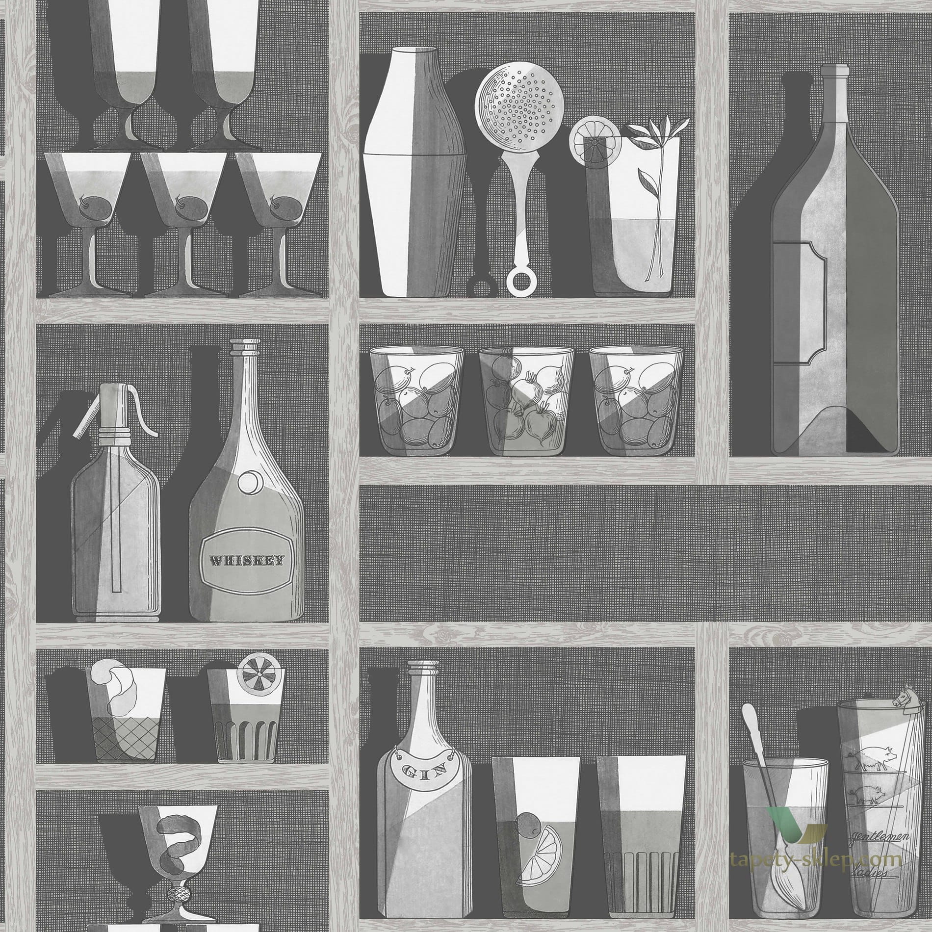 Tapeta Butelki Cole&Son Cocktails 114/23045 Fornasetti Senza Tempo