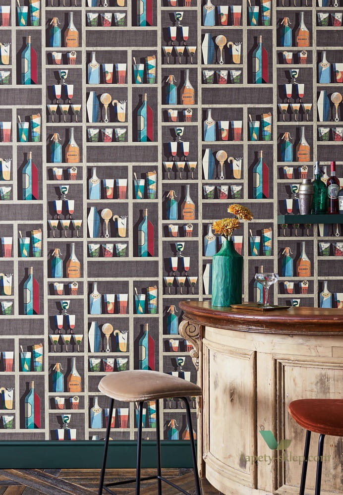 Tapeta Butelki Cole&Son Cocktails 114/23045 Fornasetti Senza Tempo