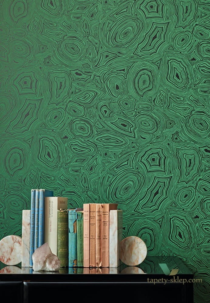 Tapeta Marmur Cole&Son Malachite 114/17035 Fornasetti Senza Tempo
