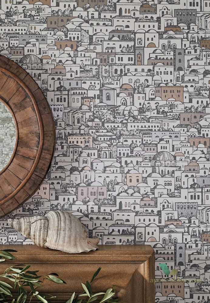Tapeta Budynki Cole&Son Mediterranea 114/7014 Fornasetti Senza Tempo