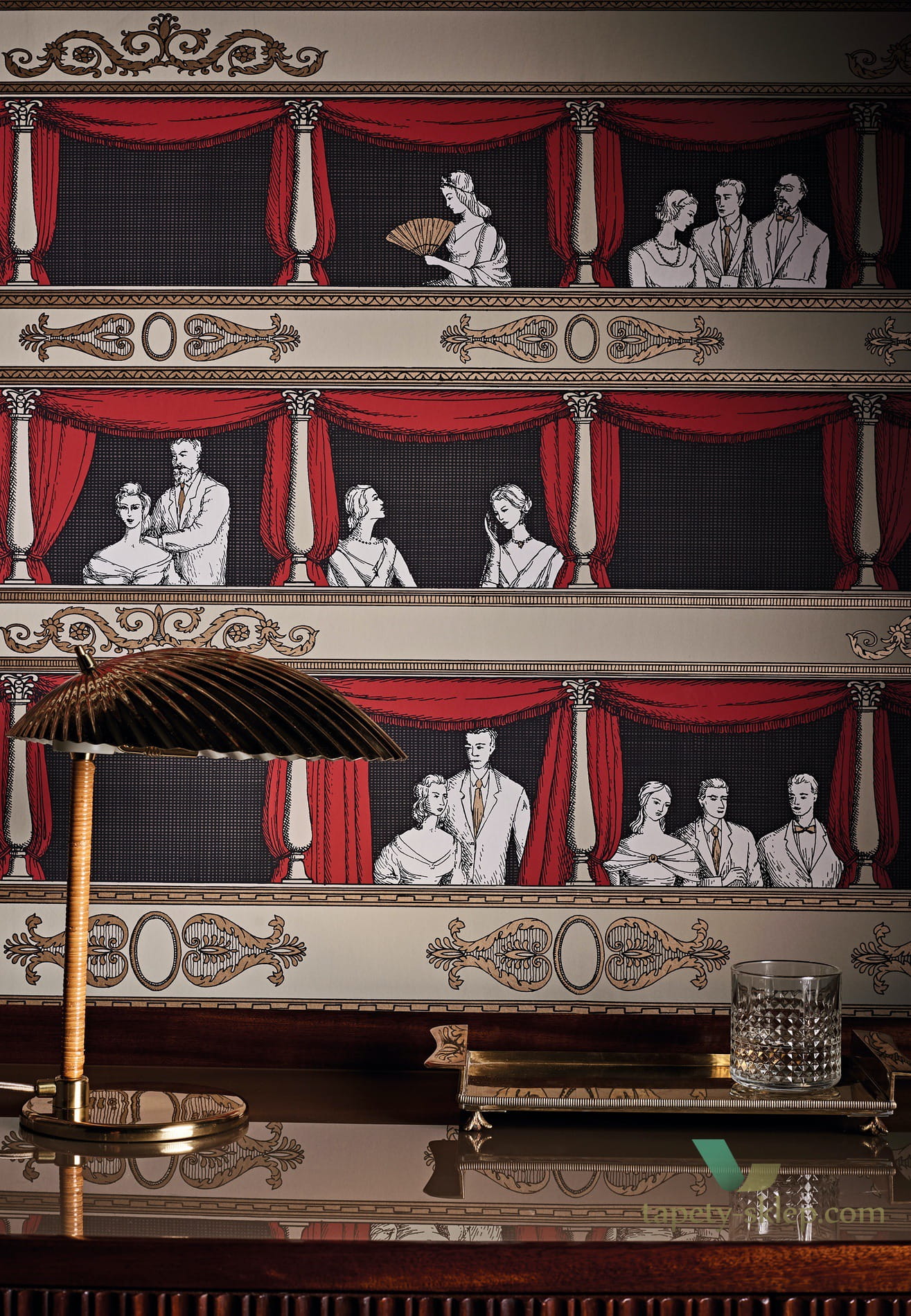 Tapeta Teatr Cole&Son Teatro 114/18037 Fornasetti Senza Tempo