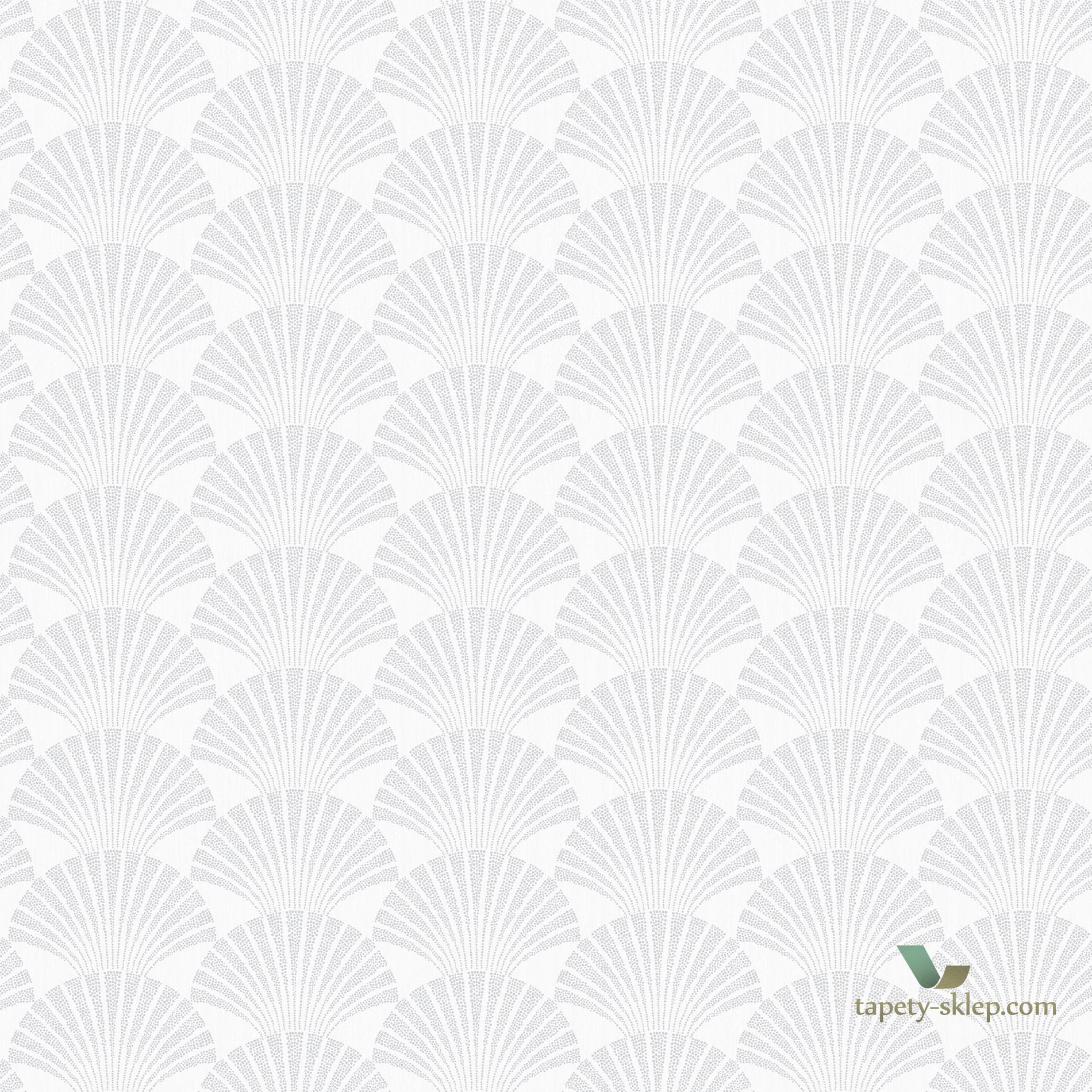 Tapeta wachlarze art-deco Caselio SRL100490198 Pearl Scarlett