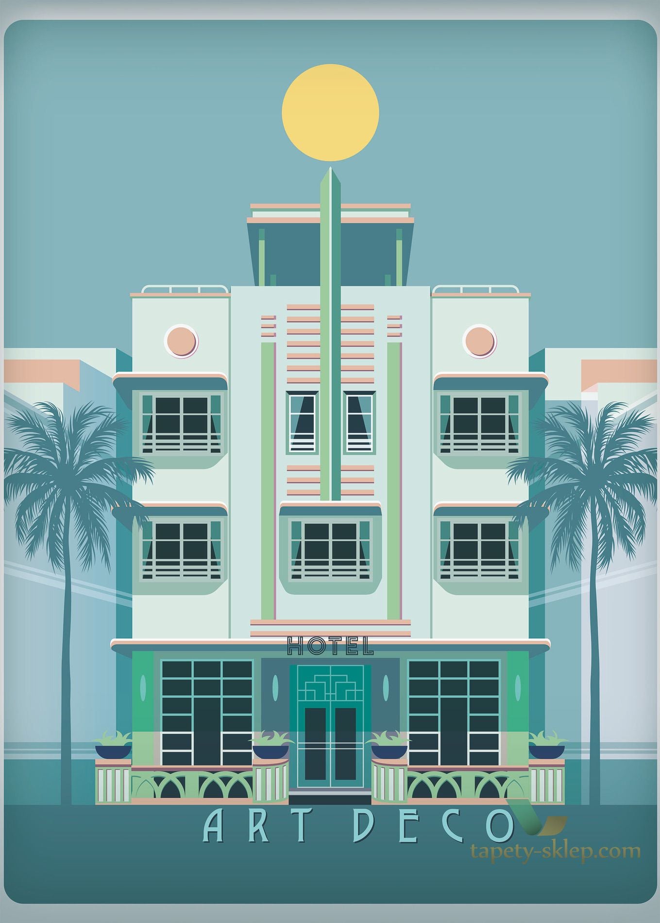 Panel w stylu Art Deco Caselio SRL100534576 Scarlett By Night Scarlett