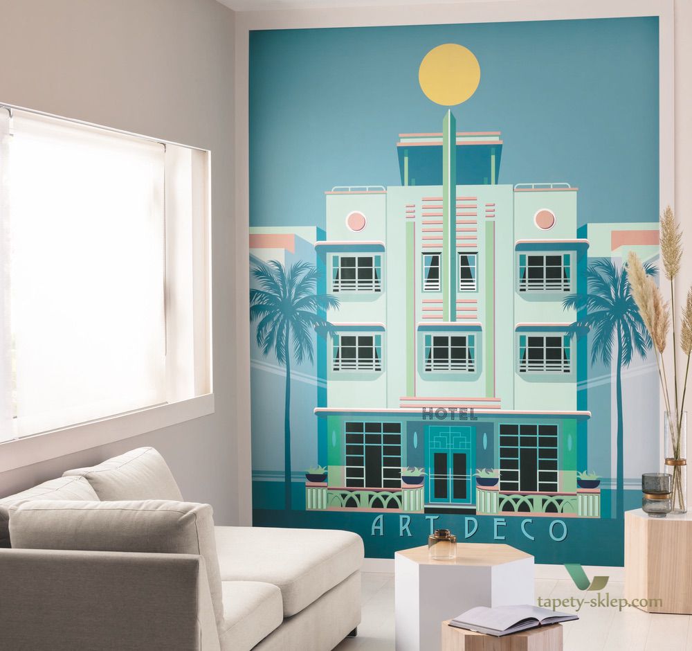 Panel w stylu Art Deco Caselio SRL100534576 Scarlett By Night Scarlett